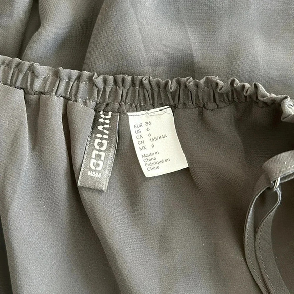 Divided Black Off the Shoulder Dress Sz 6 - Picture 5 of 5